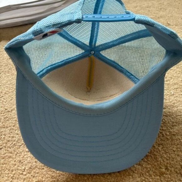 Vintage Mesh Trucker Cap Triangle Spring Flagg Suspension Parts Headmost Hat - Picture 8 of 9